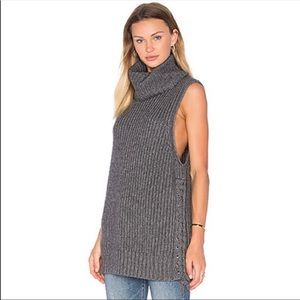 Autumn Cashmere Wool Cashmere Blend Oversized Sweater Vest
